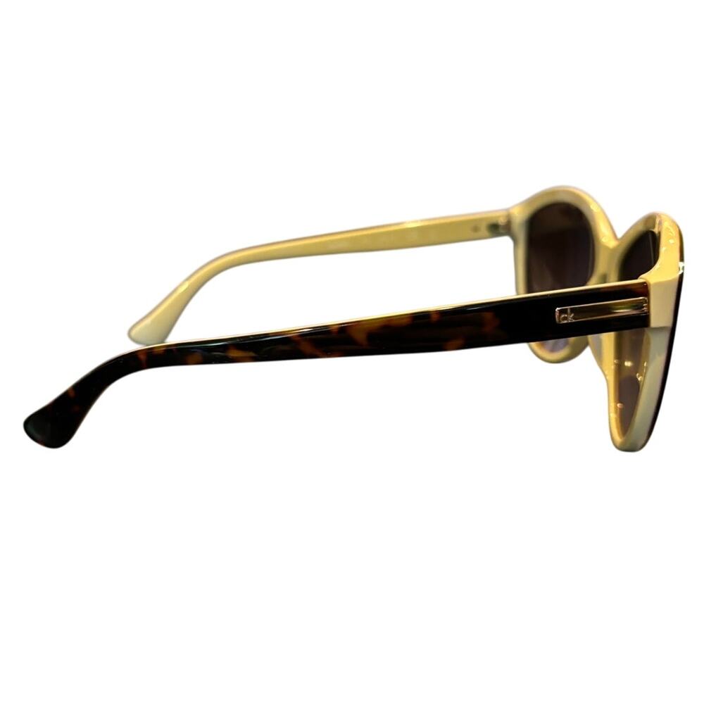 Women's Calvin Klein CK4256S 110 Tortoise & Beige Sunglasses, EUC - Picture 3 of 8